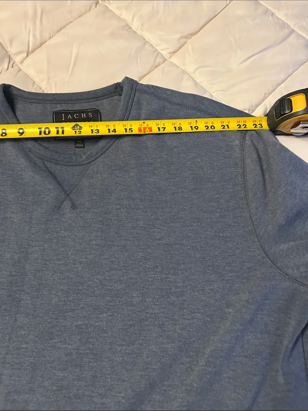 Jacks New York Men's Crewneck premium outdoor Sweatshirt Slate Blue Relaxed Fit